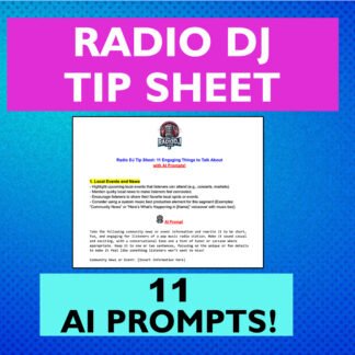 DJ Tip Sheet