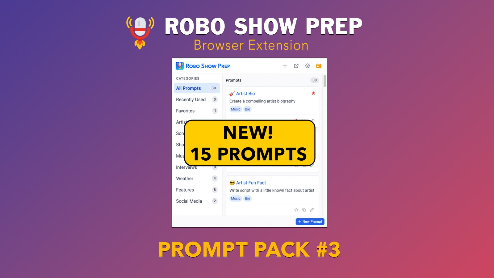 Robo Show Prep-Prompt Pack3